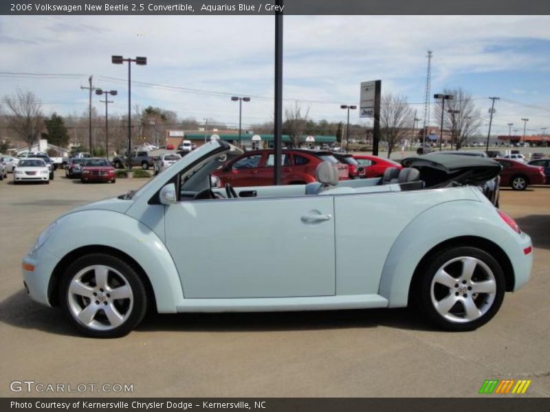 Aquarius Blue / Grey 2006 Volkswagen New Beetle 2.5 Convertible