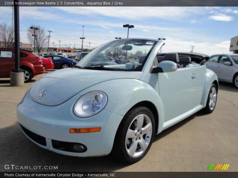 Aquarius Blue / Grey 2006 Volkswagen New Beetle 2.5 Convertible