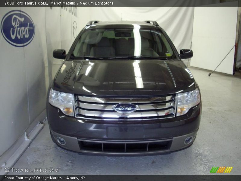 Merlot Metallic / Medium Light Stone 2008 Ford Taurus X SEL