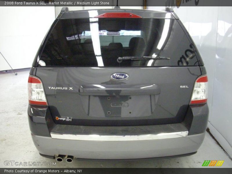 Merlot Metallic / Medium Light Stone 2008 Ford Taurus X SEL