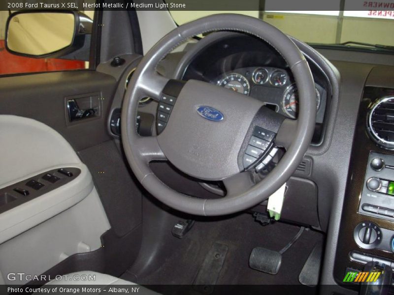 Merlot Metallic / Medium Light Stone 2008 Ford Taurus X SEL