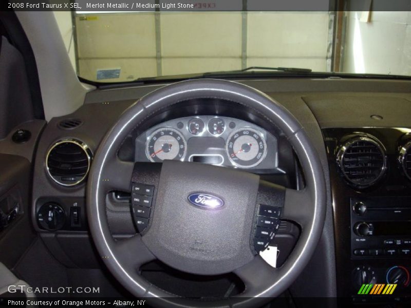 Merlot Metallic / Medium Light Stone 2008 Ford Taurus X SEL