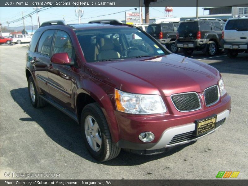 Sonoma Red Metallic / Cashmere 2007 Pontiac Torrent AWD