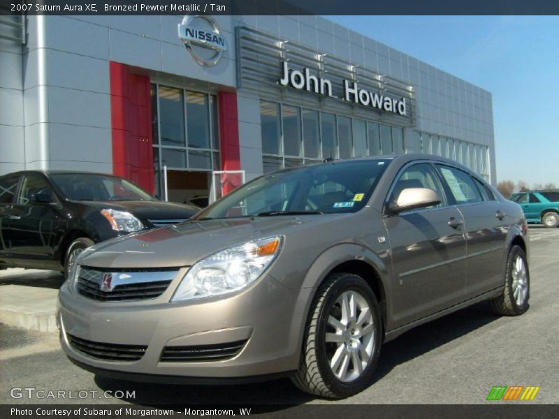 Bronzed Pewter Metallic / Tan 2007 Saturn Aura XE