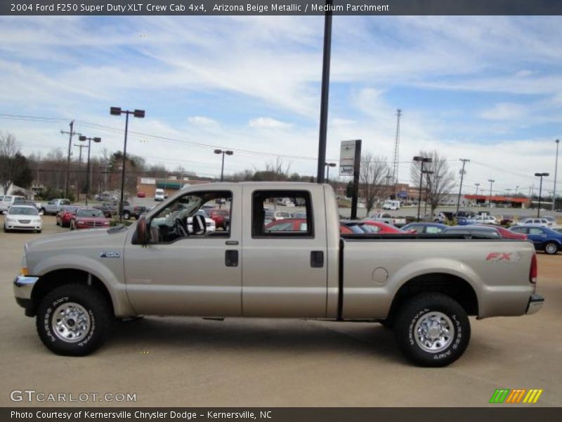 Arizona Beige Metallic / Medium Parchment 2004 Ford F250 Super Duty XLT Crew Cab 4x4