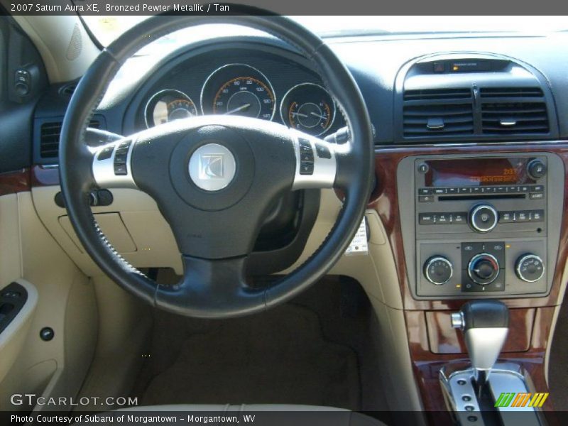Bronzed Pewter Metallic / Tan 2007 Saturn Aura XE