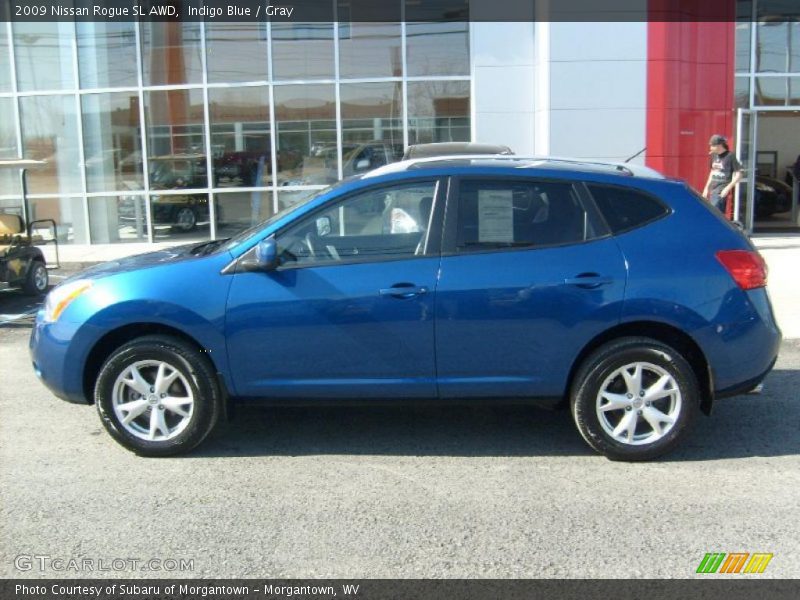 Indigo Blue / Gray 2009 Nissan Rogue SL AWD