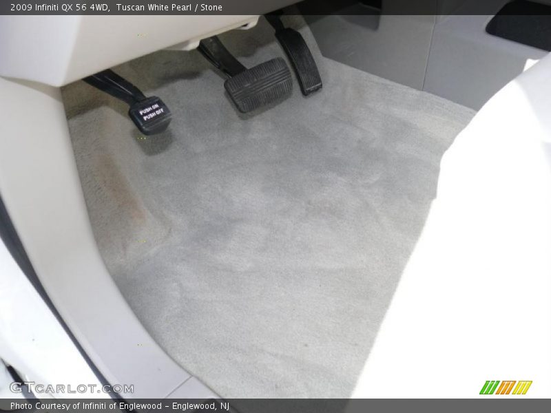 Tuscan White Pearl / Stone 2009 Infiniti QX 56 4WD