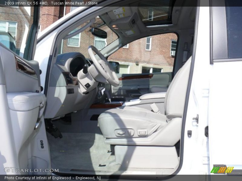 Tuscan White Pearl / Stone 2009 Infiniti QX 56 4WD