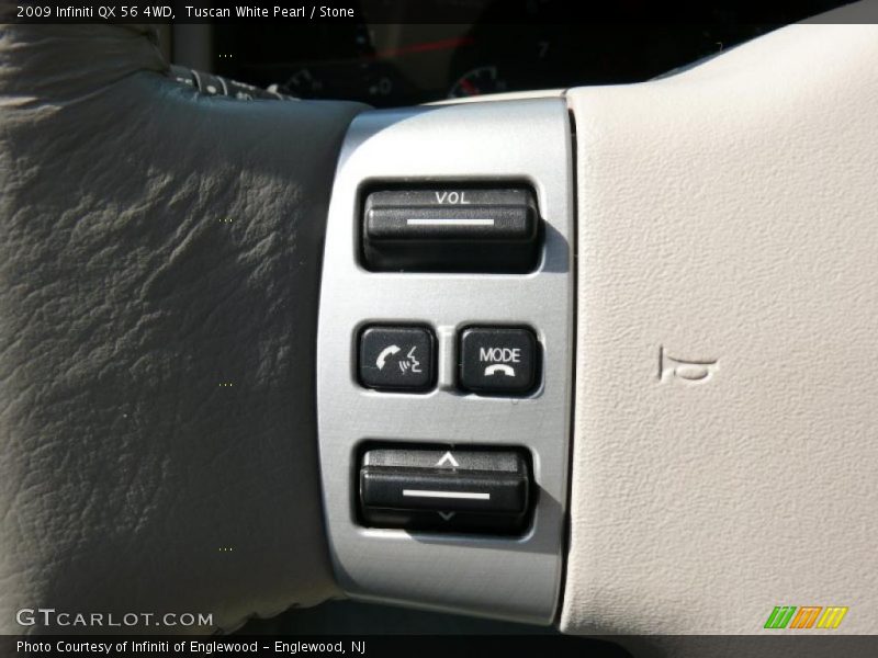 Tuscan White Pearl / Stone 2009 Infiniti QX 56 4WD