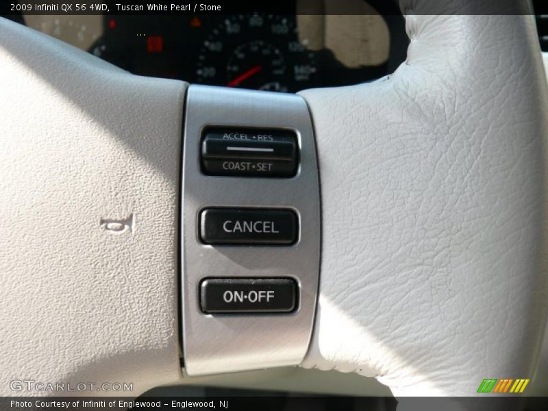 Tuscan White Pearl / Stone 2009 Infiniti QX 56 4WD