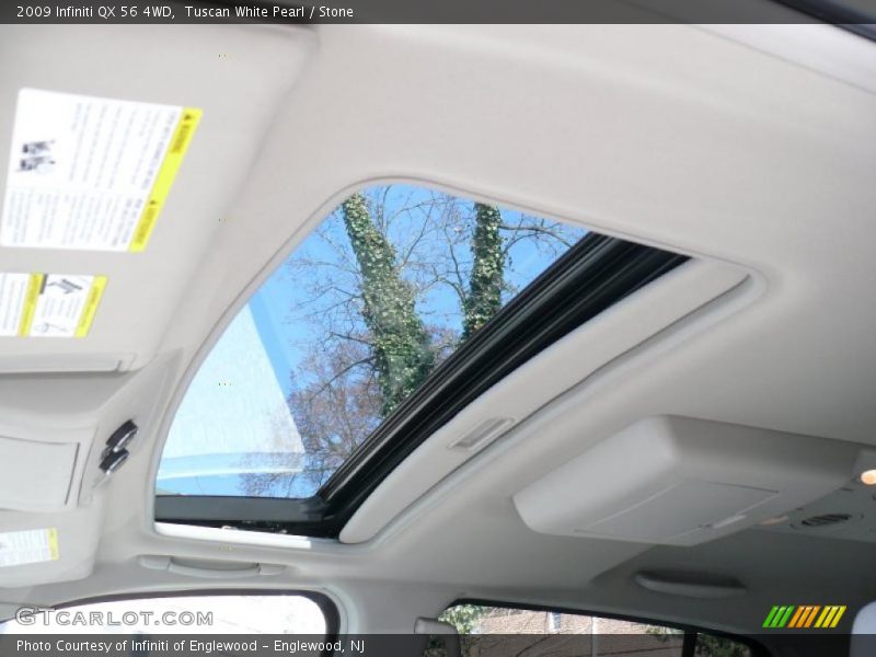 Tuscan White Pearl / Stone 2009 Infiniti QX 56 4WD