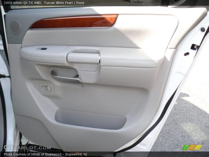Tuscan White Pearl / Stone 2009 Infiniti QX 56 4WD