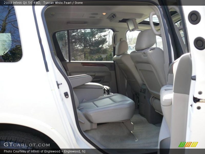 Tuscan White Pearl / Stone 2009 Infiniti QX 56 4WD