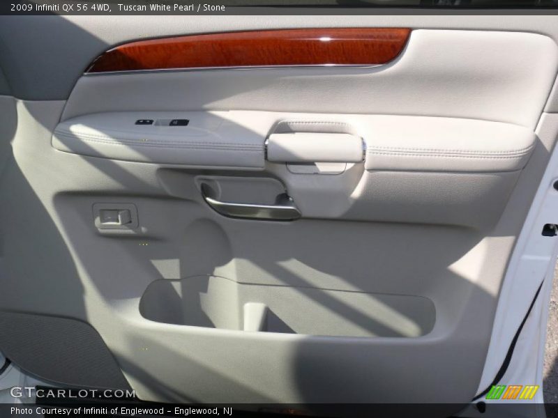 Tuscan White Pearl / Stone 2009 Infiniti QX 56 4WD