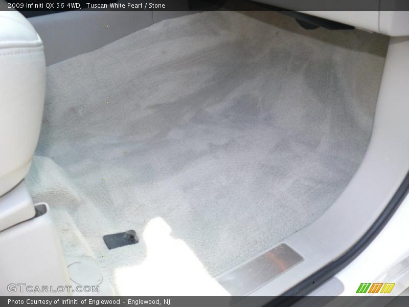 Tuscan White Pearl / Stone 2009 Infiniti QX 56 4WD