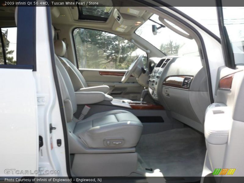 Tuscan White Pearl / Stone 2009 Infiniti QX 56 4WD