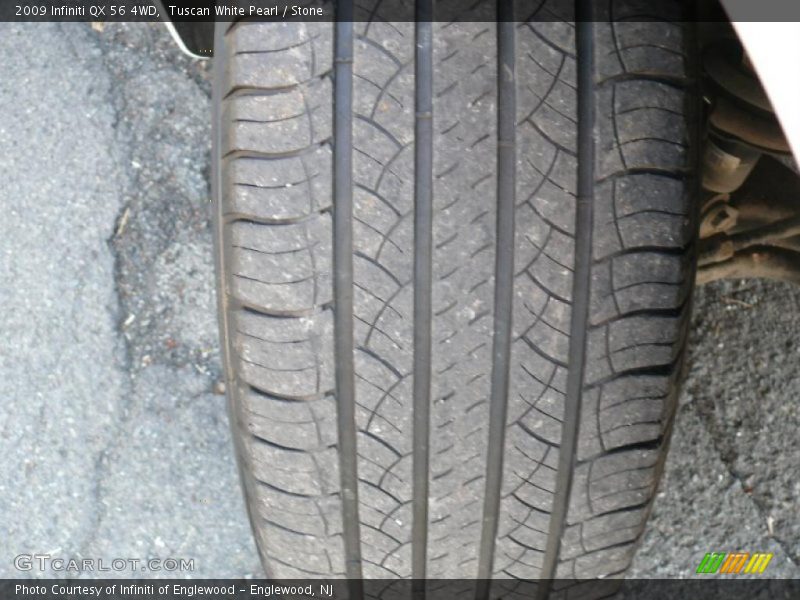 Tuscan White Pearl / Stone 2009 Infiniti QX 56 4WD