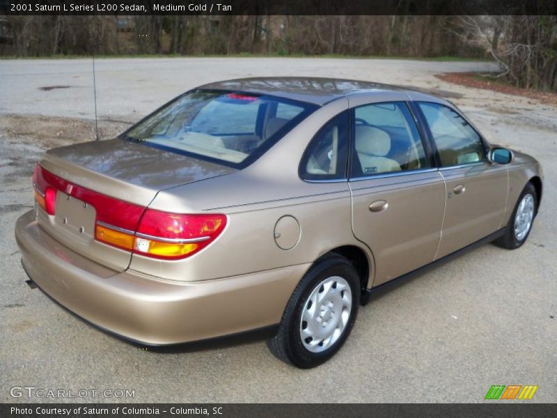 Medium Gold / Tan 2001 Saturn L Series L200 Sedan