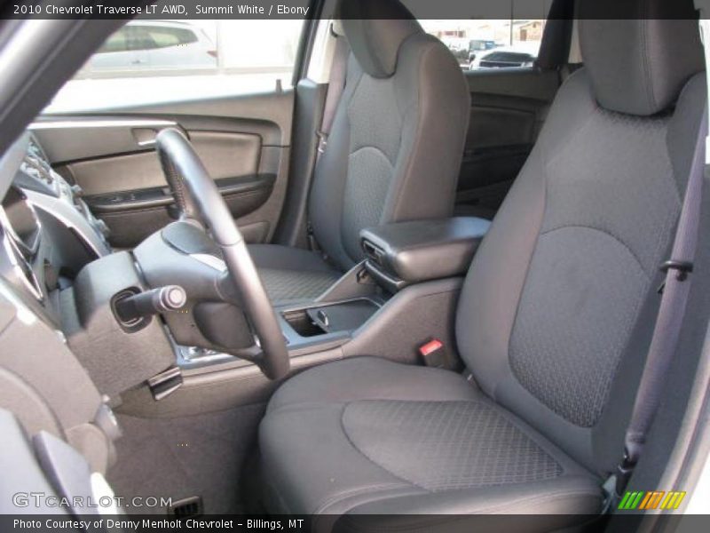 Summit White / Ebony 2010 Chevrolet Traverse LT AWD