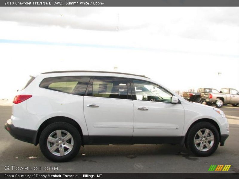 Summit White / Ebony 2010 Chevrolet Traverse LT AWD