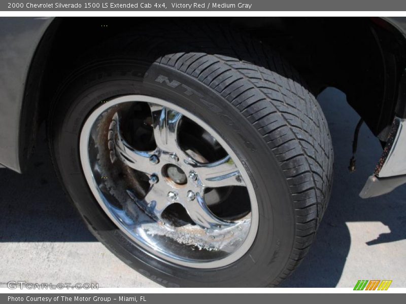 Victory Red / Medium Gray 2000 Chevrolet Silverado 1500 LS Extended Cab 4x4