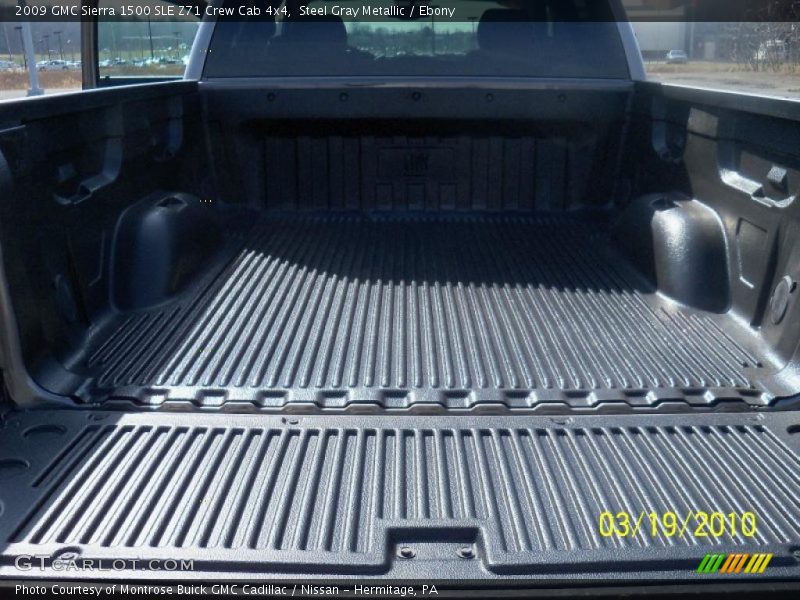 Steel Gray Metallic / Ebony 2009 GMC Sierra 1500 SLE Z71 Crew Cab 4x4