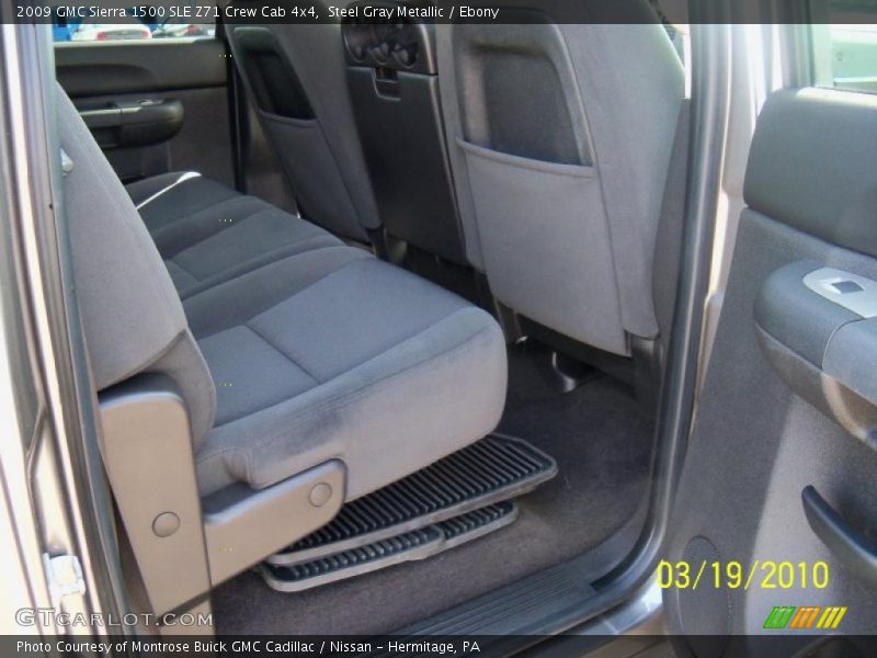 Steel Gray Metallic / Ebony 2009 GMC Sierra 1500 SLE Z71 Crew Cab 4x4