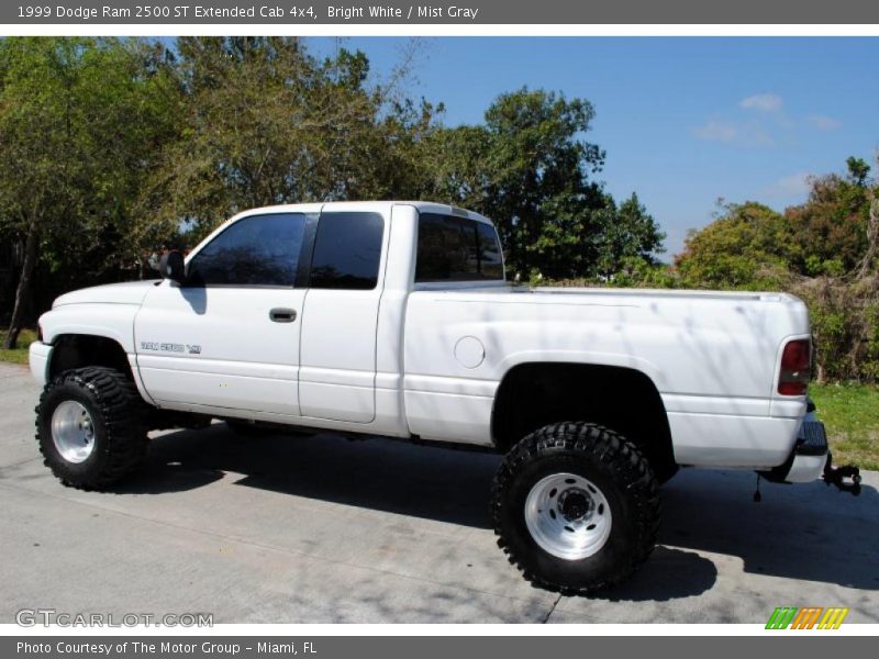 Bright White / Mist Gray 1999 Dodge Ram 2500 ST Extended Cab 4x4