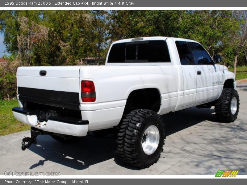 Bright White / Mist Gray 1999 Dodge Ram 2500 ST Extended Cab 4x4