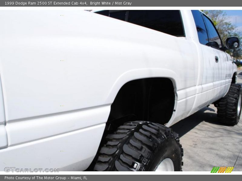 Bright White / Mist Gray 1999 Dodge Ram 2500 ST Extended Cab 4x4