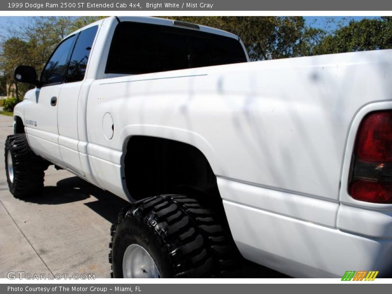 Bright White / Mist Gray 1999 Dodge Ram 2500 ST Extended Cab 4x4