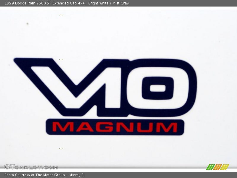 Bright White / Mist Gray 1999 Dodge Ram 2500 ST Extended Cab 4x4
