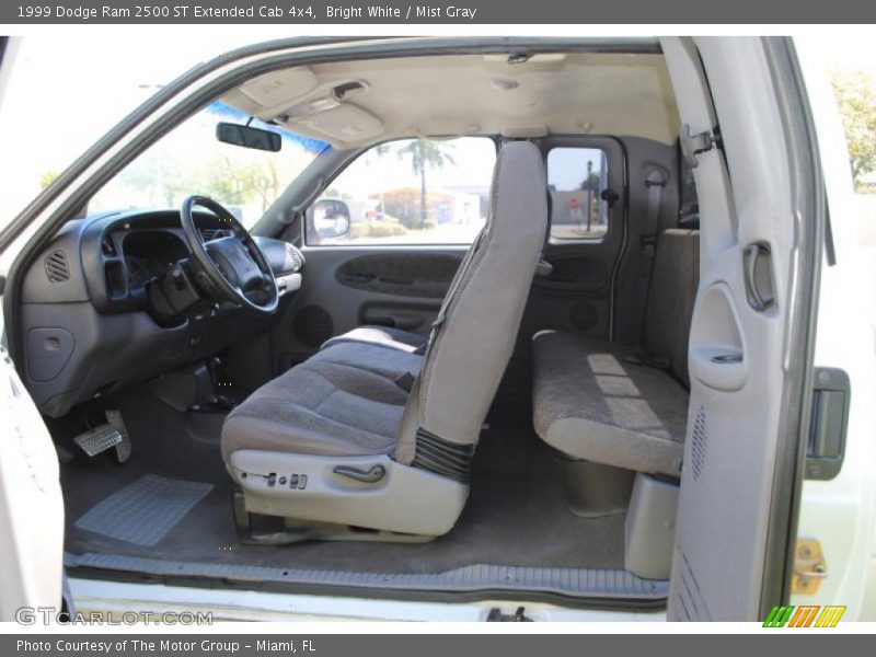 Bright White / Mist Gray 1999 Dodge Ram 2500 ST Extended Cab 4x4