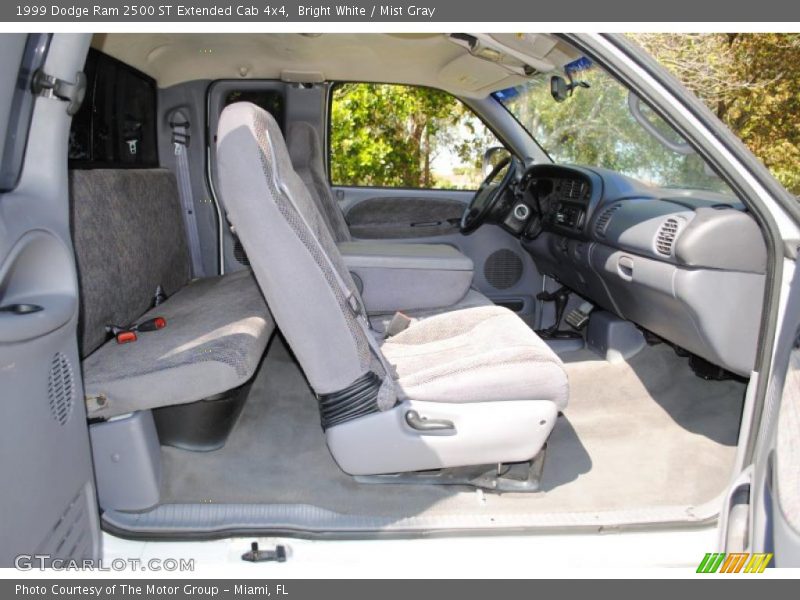 Bright White / Mist Gray 1999 Dodge Ram 2500 ST Extended Cab 4x4