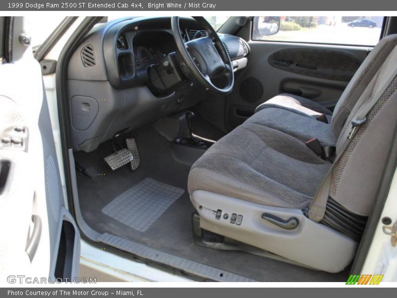 Bright White / Mist Gray 1999 Dodge Ram 2500 ST Extended Cab 4x4