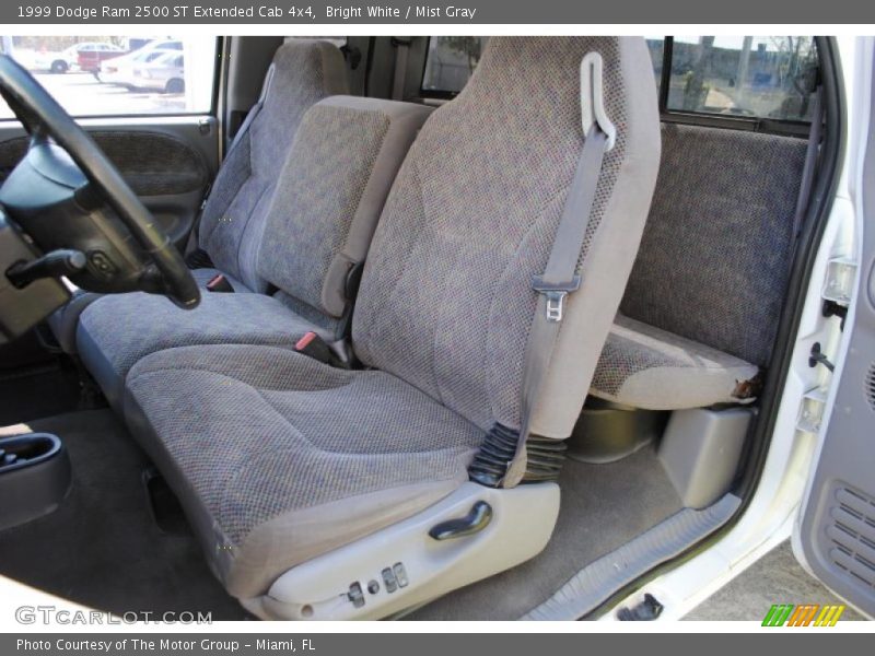 Bright White / Mist Gray 1999 Dodge Ram 2500 ST Extended Cab 4x4
