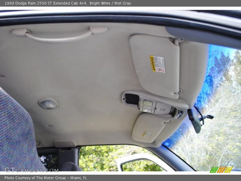 Bright White / Mist Gray 1999 Dodge Ram 2500 ST Extended Cab 4x4