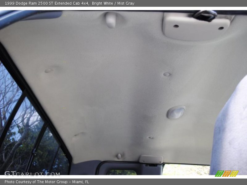 Bright White / Mist Gray 1999 Dodge Ram 2500 ST Extended Cab 4x4