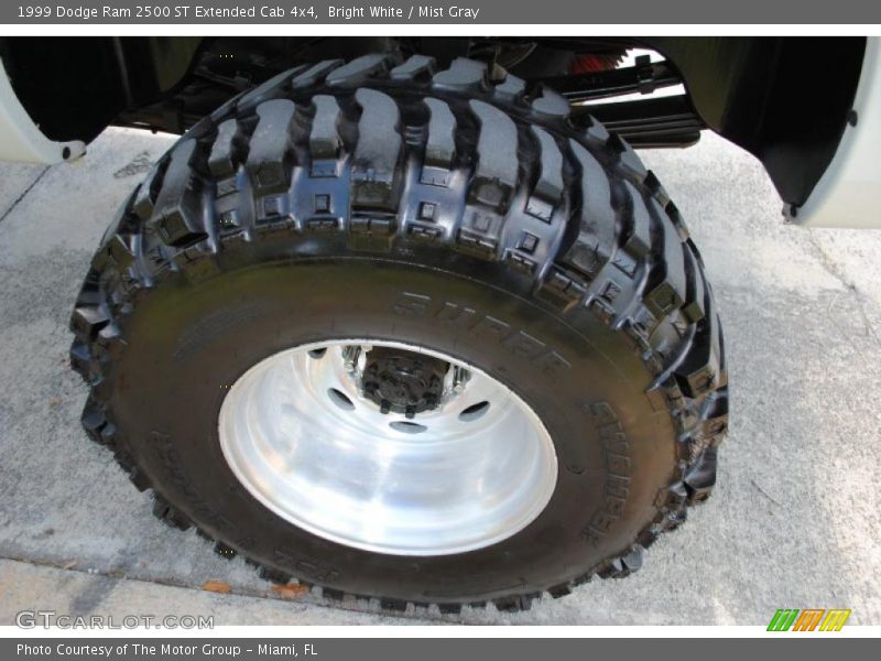 Bright White / Mist Gray 1999 Dodge Ram 2500 ST Extended Cab 4x4