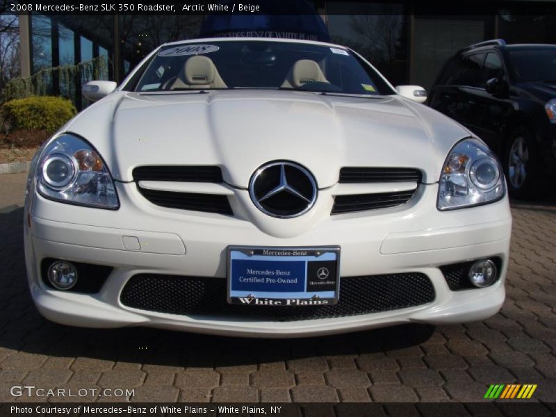 Arctic White / Beige 2008 Mercedes-Benz SLK 350 Roadster