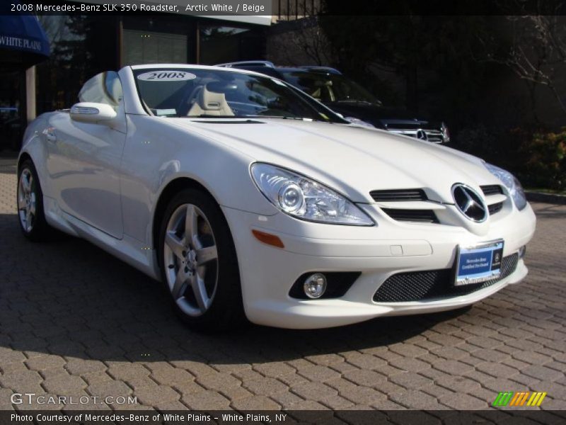 Arctic White / Beige 2008 Mercedes-Benz SLK 350 Roadster