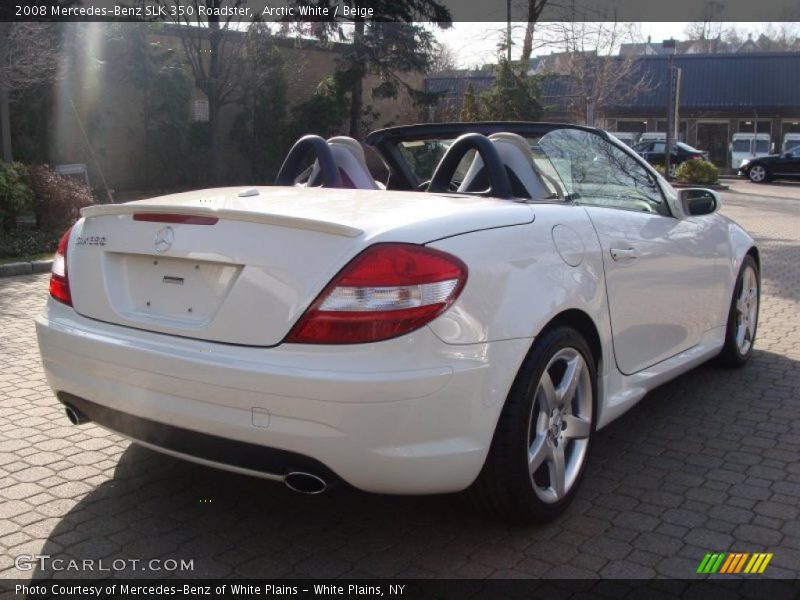 Arctic White / Beige 2008 Mercedes-Benz SLK 350 Roadster