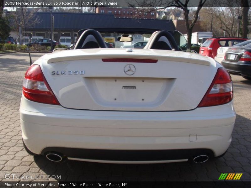 Arctic White / Beige 2008 Mercedes-Benz SLK 350 Roadster