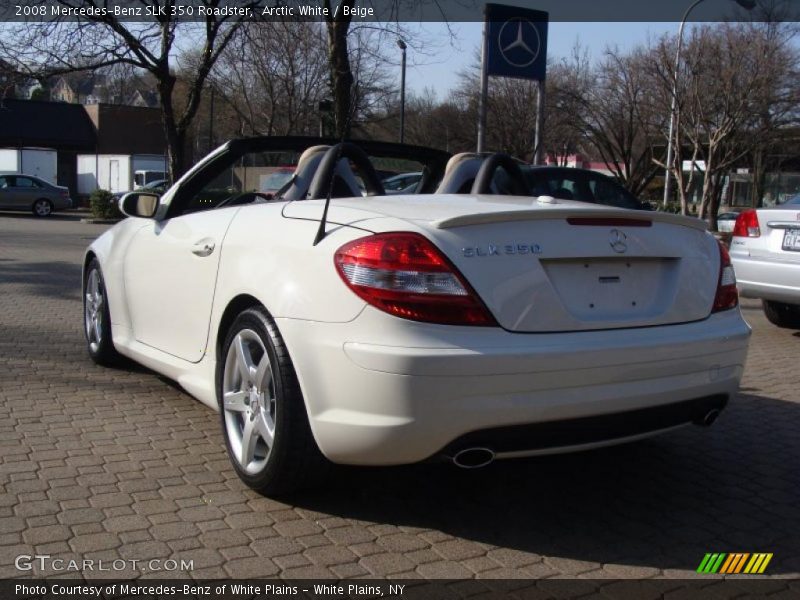 Arctic White / Beige 2008 Mercedes-Benz SLK 350 Roadster