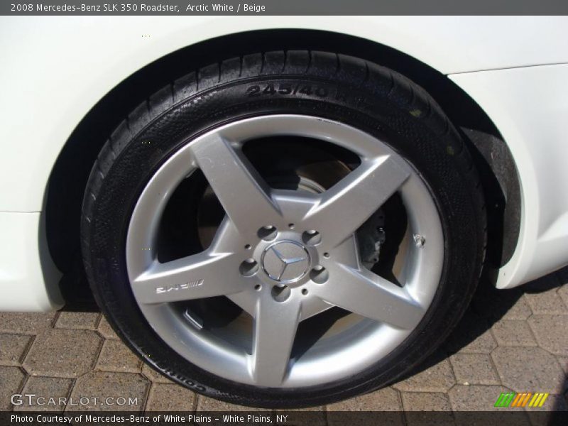 Arctic White / Beige 2008 Mercedes-Benz SLK 350 Roadster
