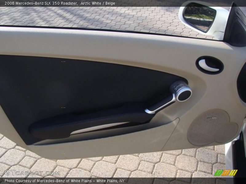 Arctic White / Beige 2008 Mercedes-Benz SLK 350 Roadster