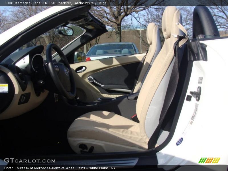 Arctic White / Beige 2008 Mercedes-Benz SLK 350 Roadster