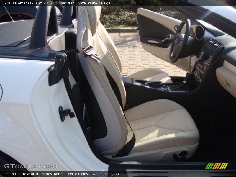 Arctic White / Beige 2008 Mercedes-Benz SLK 350 Roadster