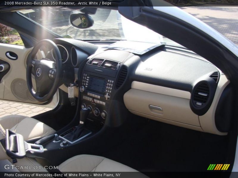 Arctic White / Beige 2008 Mercedes-Benz SLK 350 Roadster